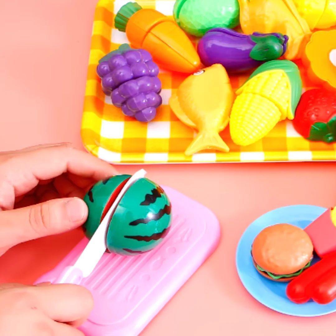 Set Corta Frutas-vegetales - Utensilios De Cocina Niños-4
