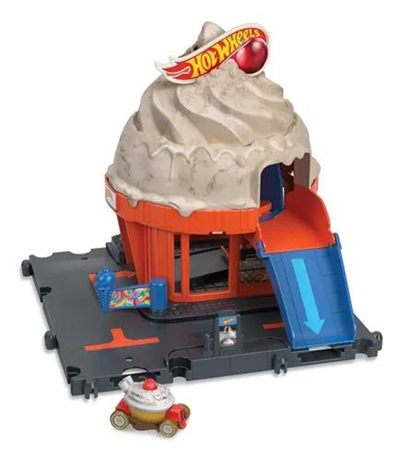 Pista De Juguete Heladería Hot Wheels City-0