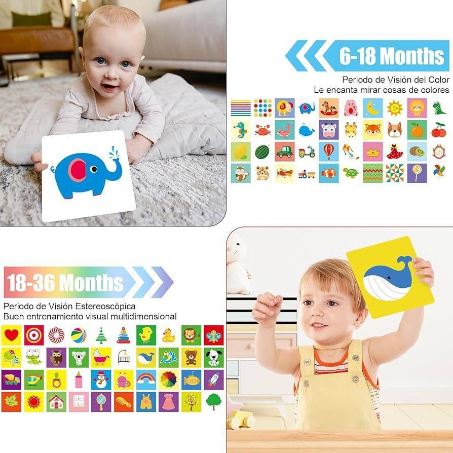Set Tarjeta Estimulacion Visual Cognitivas Montessori 0 36 Meses-2
