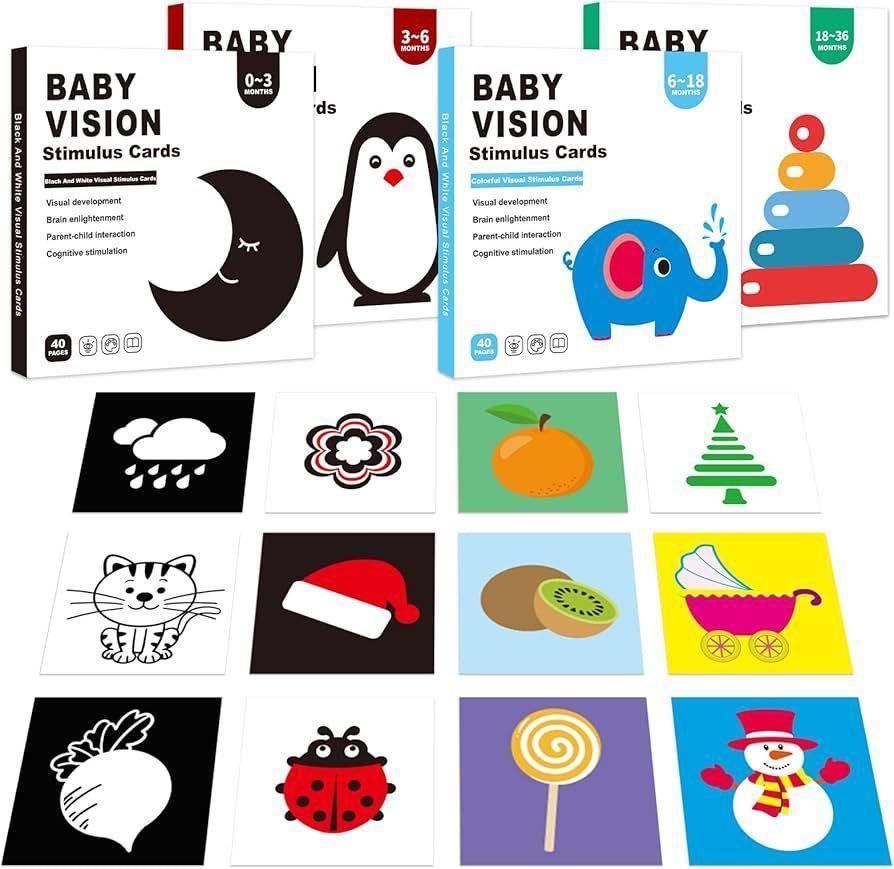 Set Tarjeta Estimulacion Visual Cognitivas Montessori 0 36 Meses-3