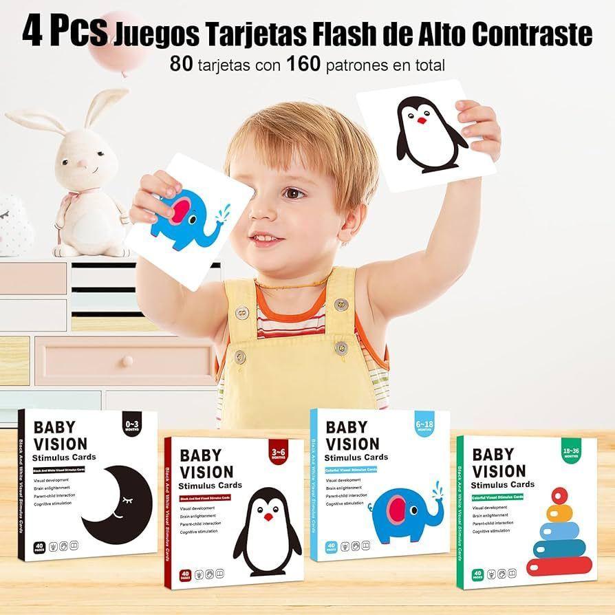 Set Tarjeta Estimulacion Visual Cognitivas Montessori 0 36 Meses-4