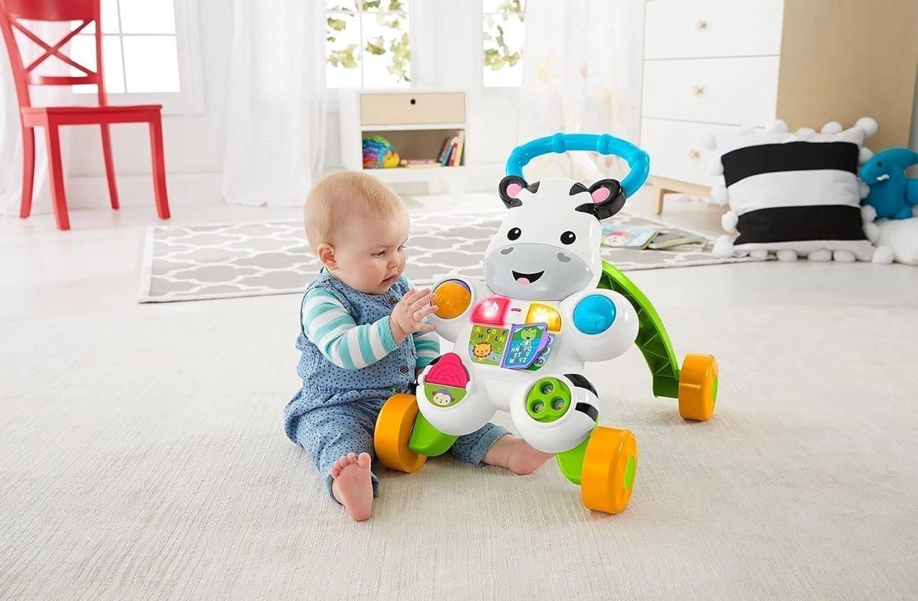 Caminador Andadera Bebés Cebra De Aprendizaje Fisher Price-3