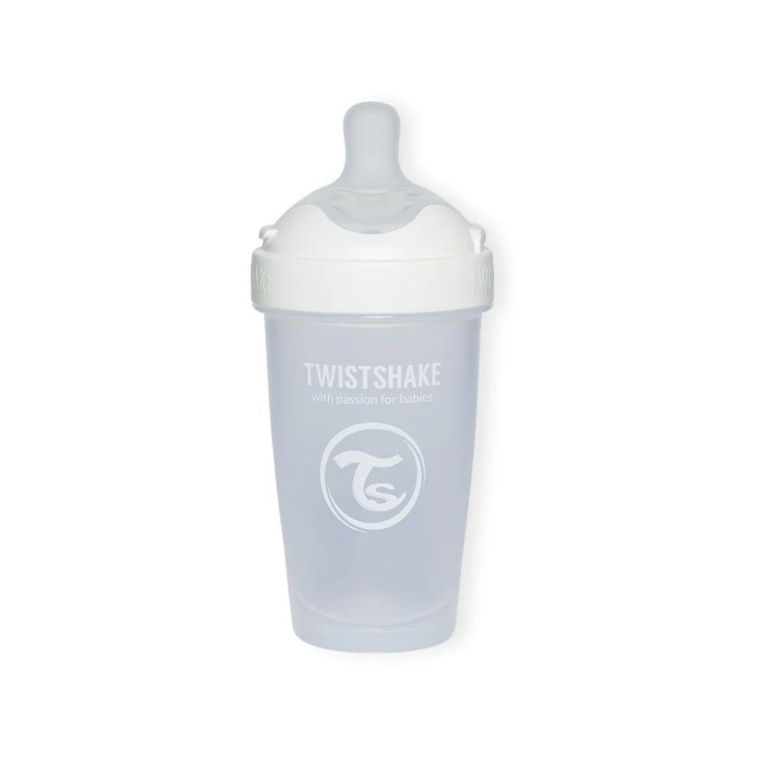 Mamadera Anticolico Twistshake Double Pro 260ml Blanco-3