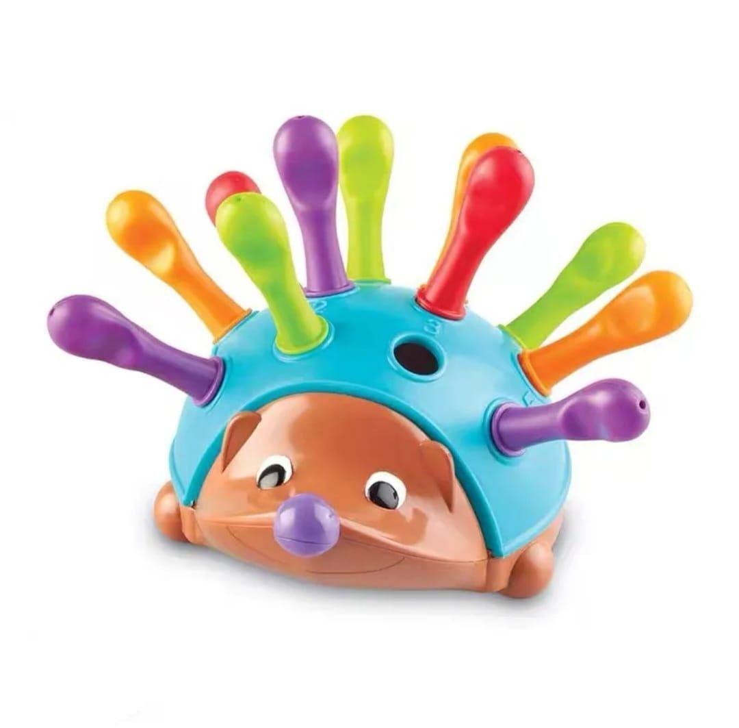 Erizo Puercoespin Juguete De Encaje Motricidad Fina Niños-0