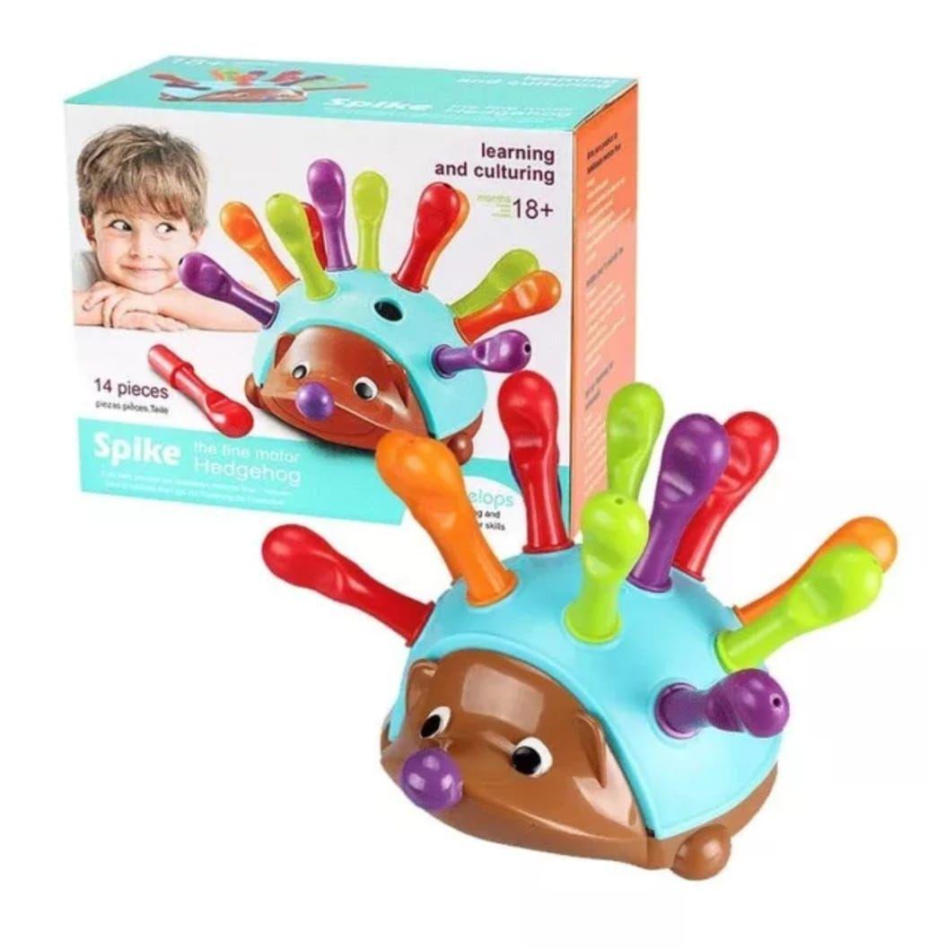 Erizo Puercoespin Juguete De Encaje Motricidad Fina Niños-4