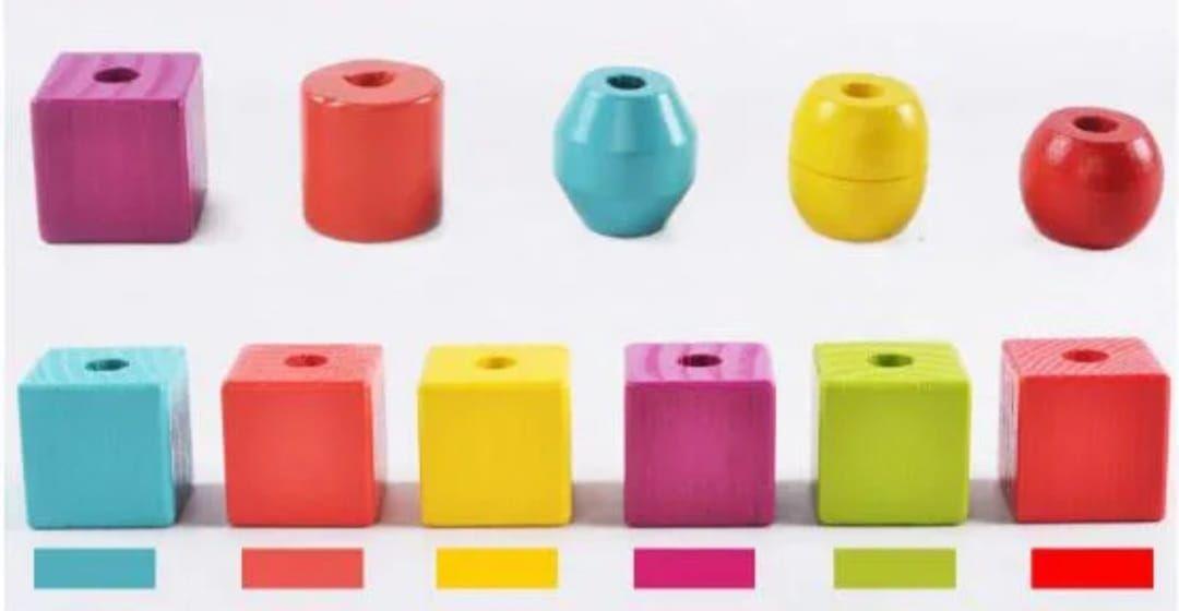 Juego Para Enhebrar Cuentas De Madera Didactico-4