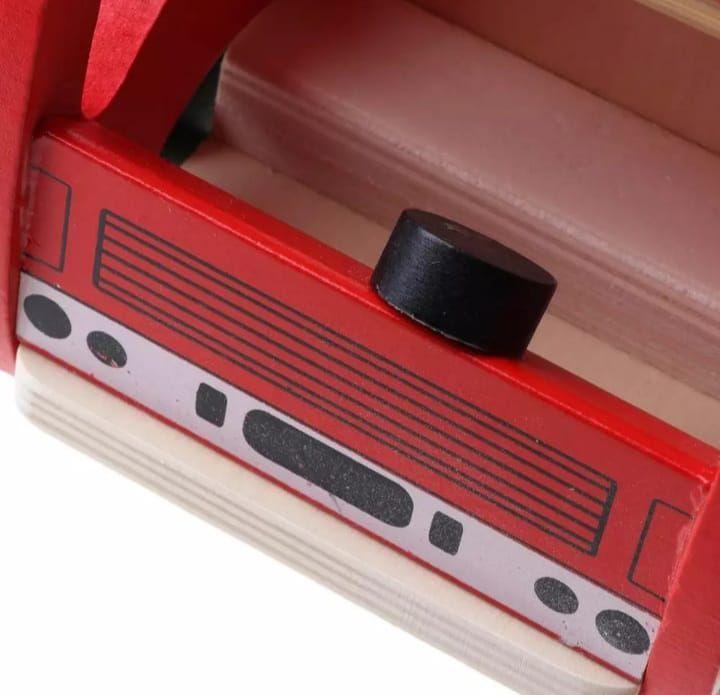 Camion De Bomberos Juguete De Madera Didactico-4