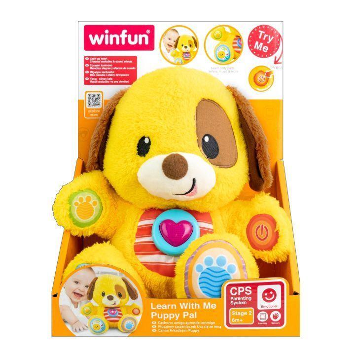 Peluche Perrito Aprende Conmigo Luz Y Sonido Winfun-3