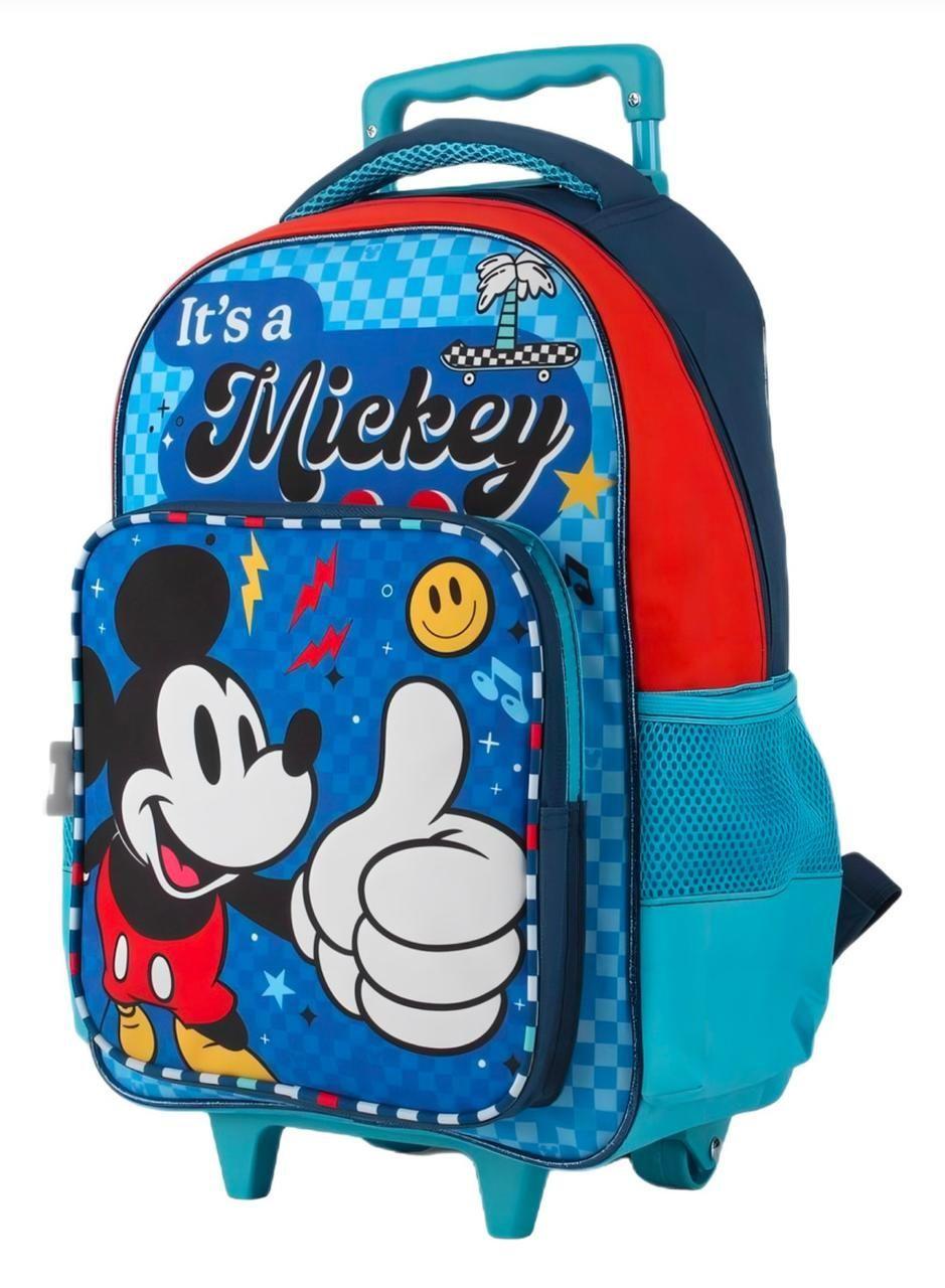 Mochila Infantil Con Rueda lonchera estuche Ni os Mickey-2