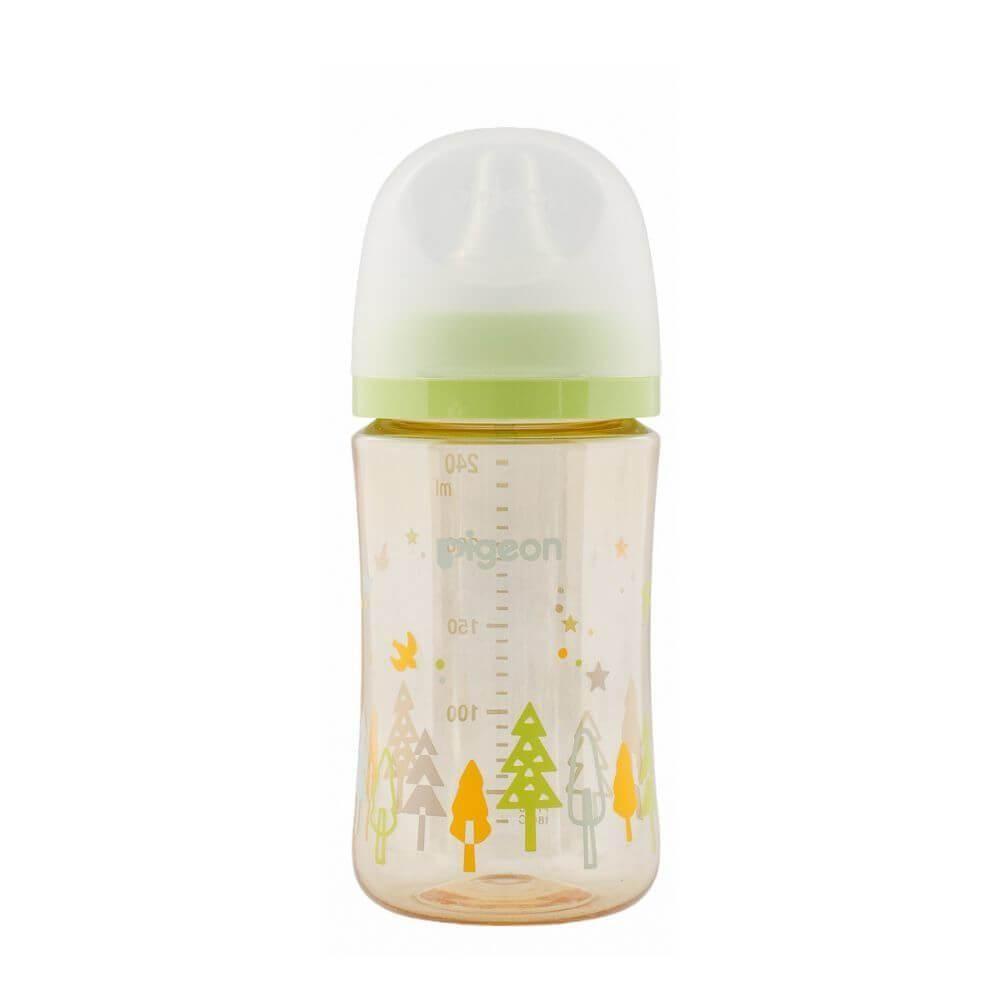 Biberón Mamadera Softouch Pigeon Ppsu 240ml VERDE ARBOLES-2