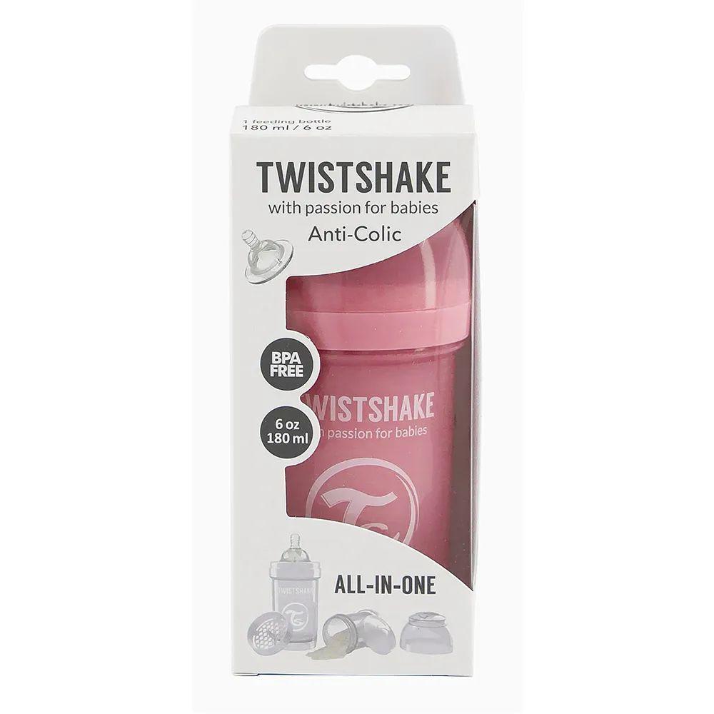 Mamadera Twistshake Anti-cólico 180ml Rosado -2