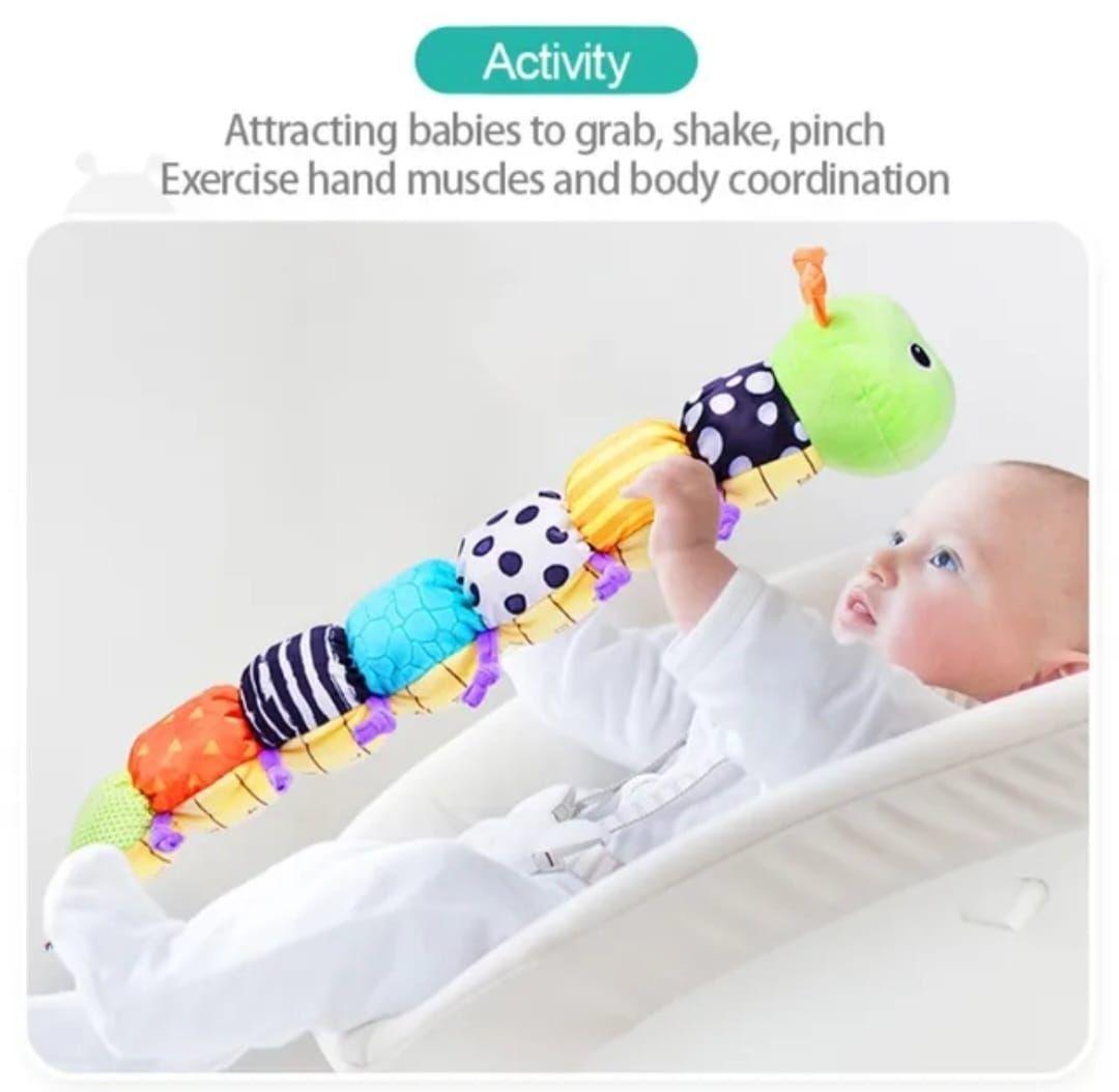 Peluche Gusano Sensorial Oruga Niños Multicolor -2