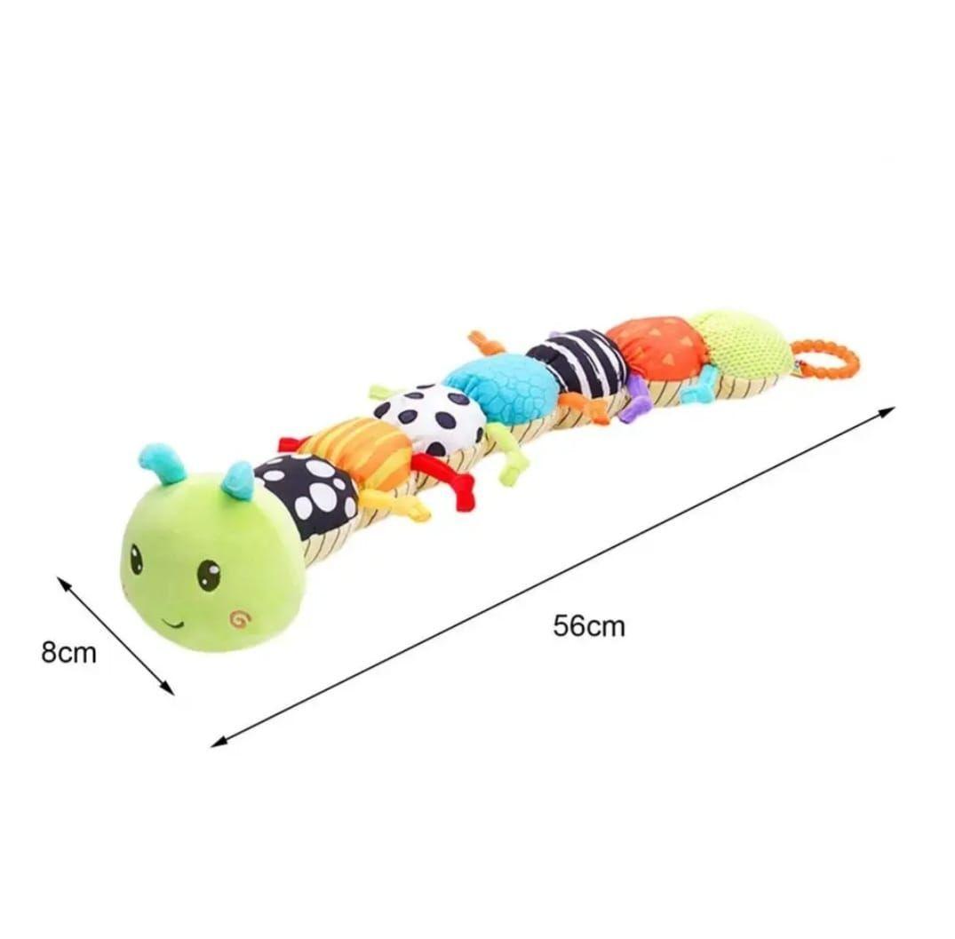 Peluche Gusano Sensorial Oruga Niños Multicolor -4