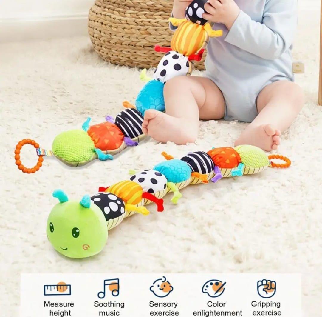 Peluche Gusano Sensorial Oruga Niños Multicolor -3