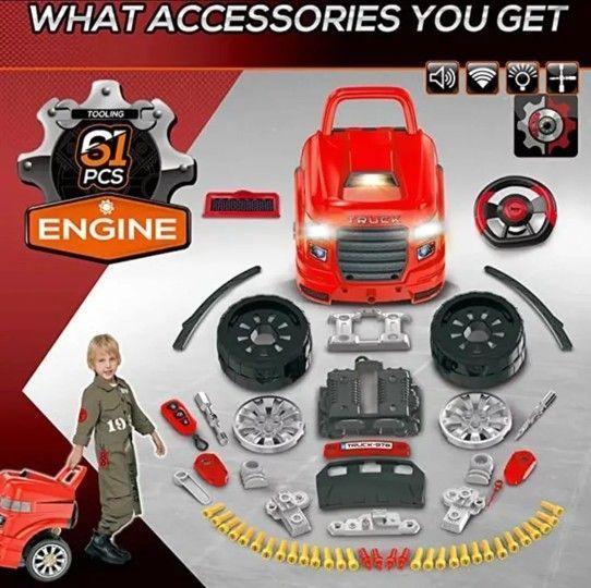 Juego De Mecánicos Camiones- Autos Niños Armables-3