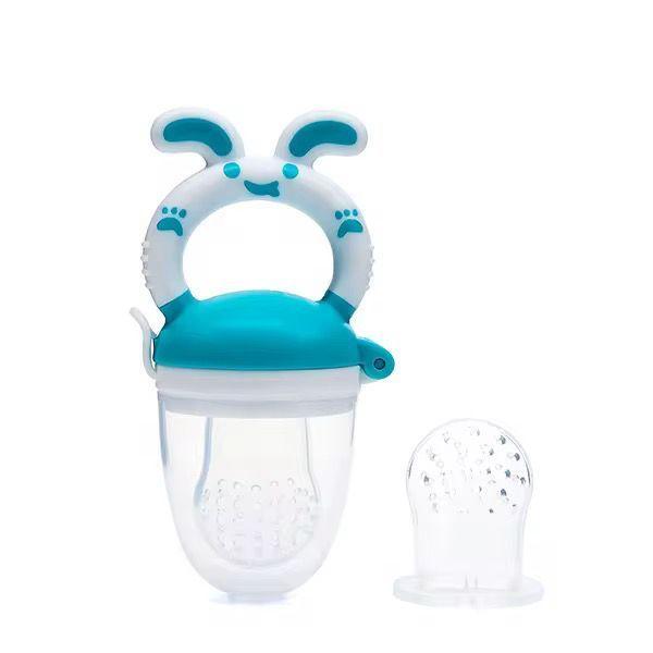 Chupete Para Fruta De Bebe Conejo celeste-0