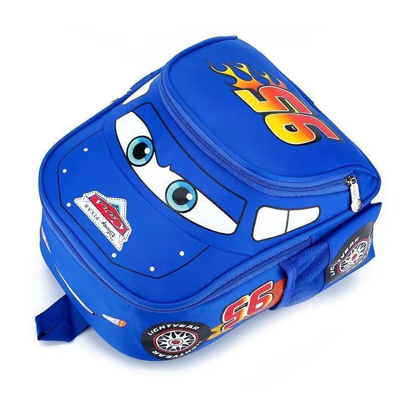 Mochila Cars Rayo Mcqueen Jard n Escolar Azul-2