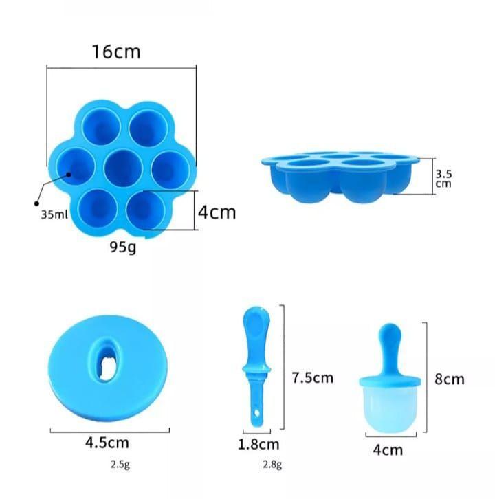 Moldes De Silicona Para Helados Bebe Verde-2
