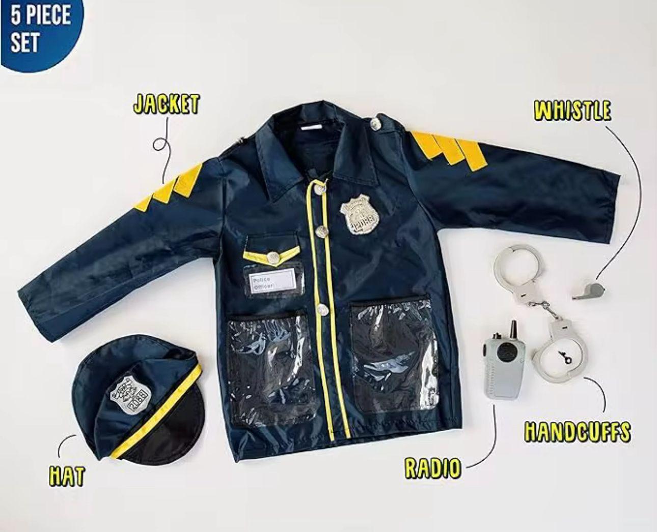 Disfraz Profesión U Oficio Policia Para Niños-2