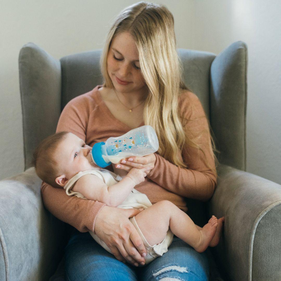 Set De Mamadera Dr Brown s Boca Ancha Options Celeste-3