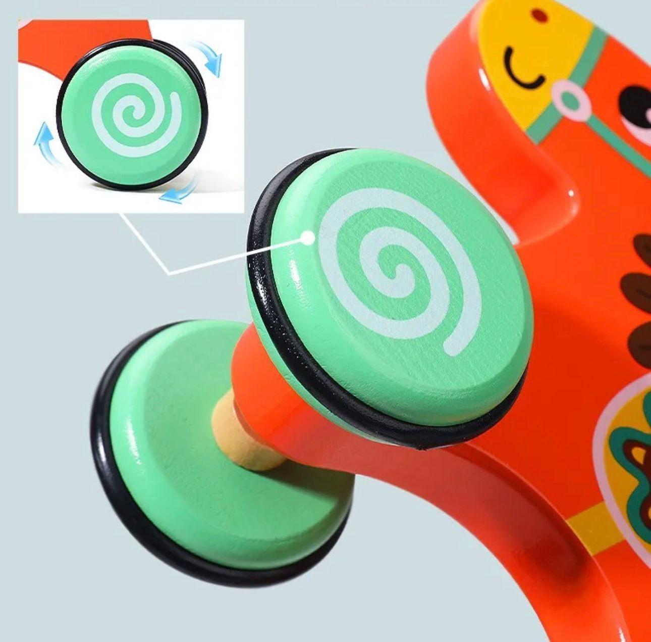 Juguete Animalitos De Arrastre sonajero Madera Juego Caballito-2