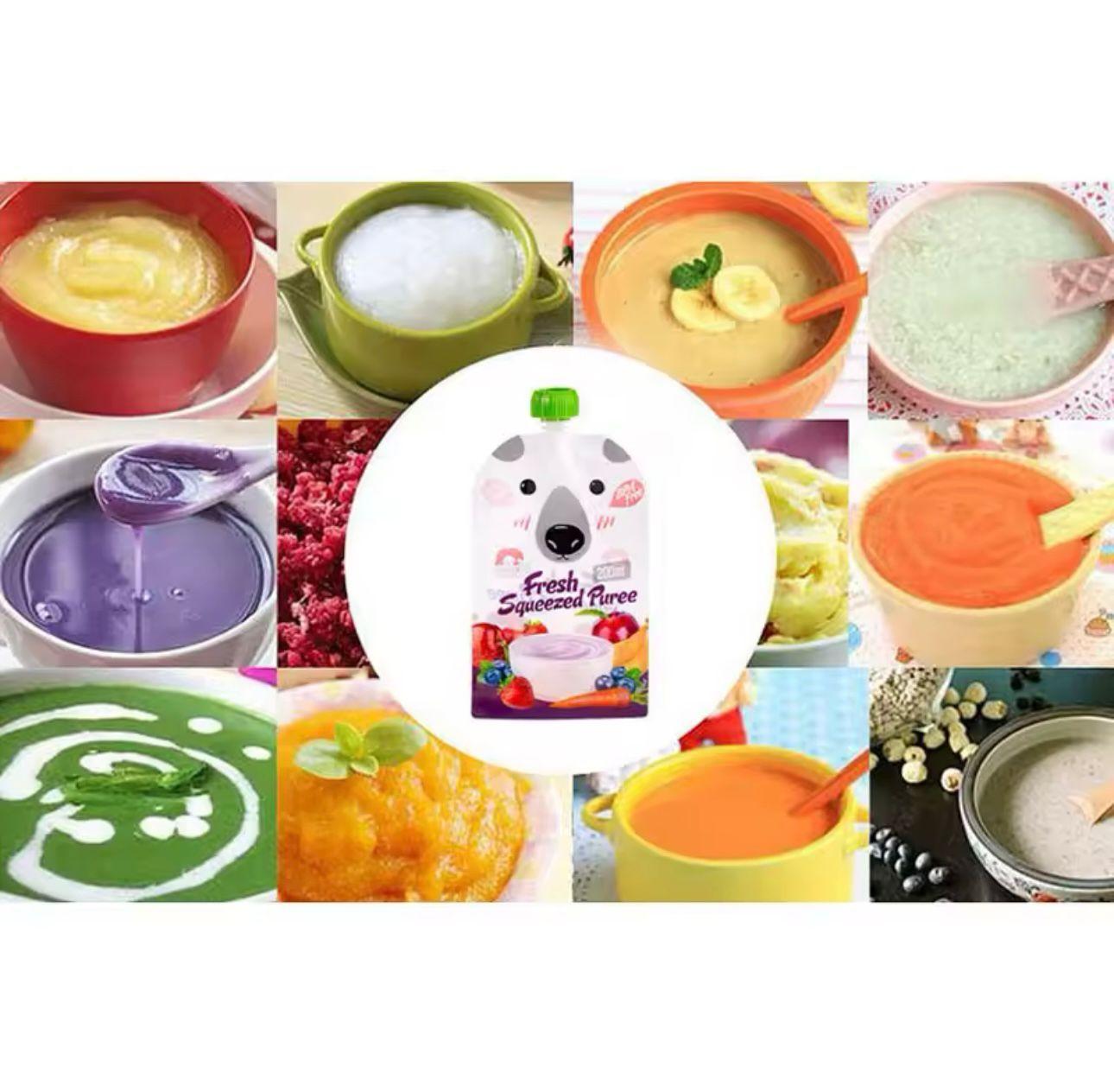 Pack 10 Bolsas Reutilizable Para Papillas Y Compotas Bebés-4