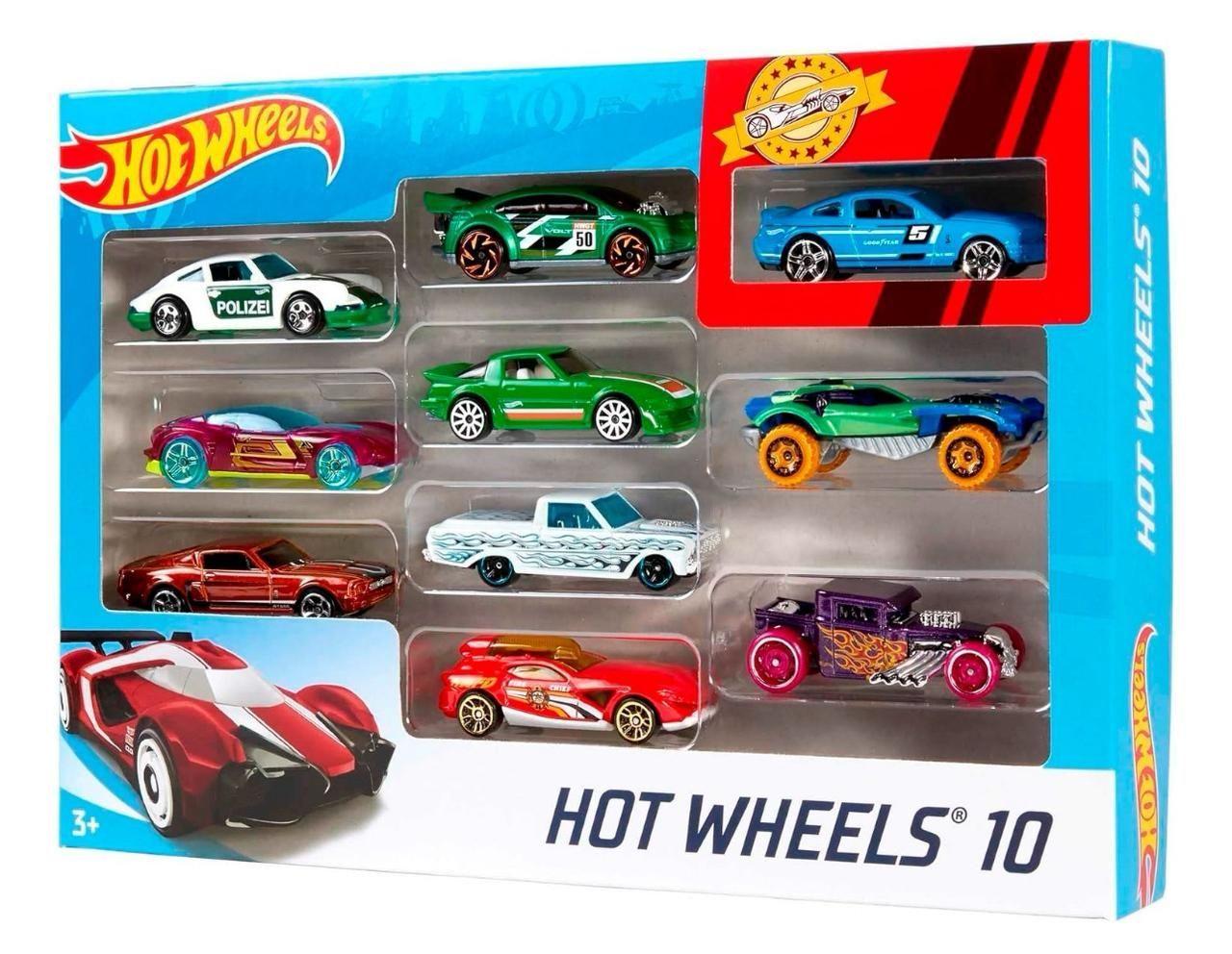 Set 10 Autos Coleccionables Vehículos Juguetes Hot Wheels-1