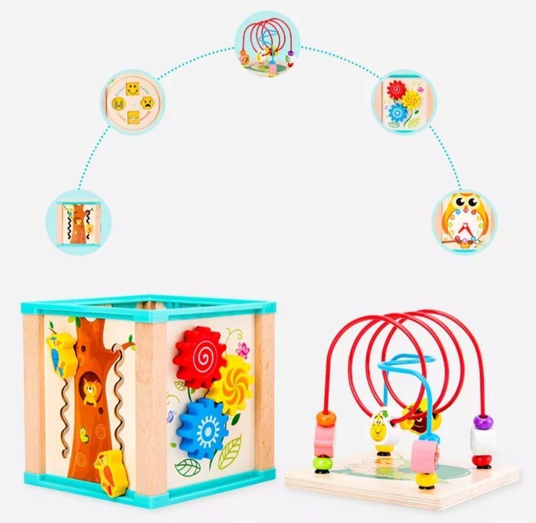 Cubo Didactico Juguete De Madera Montessori Infantil-3