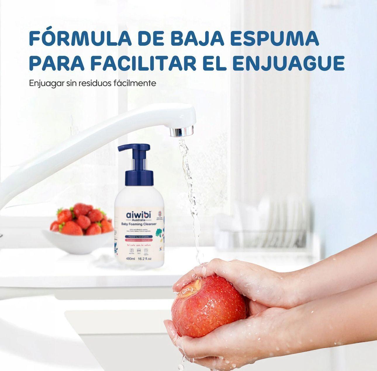 Limpiador Mamaderas Frutas Y Verduras Aiwibi 480 Ml-2