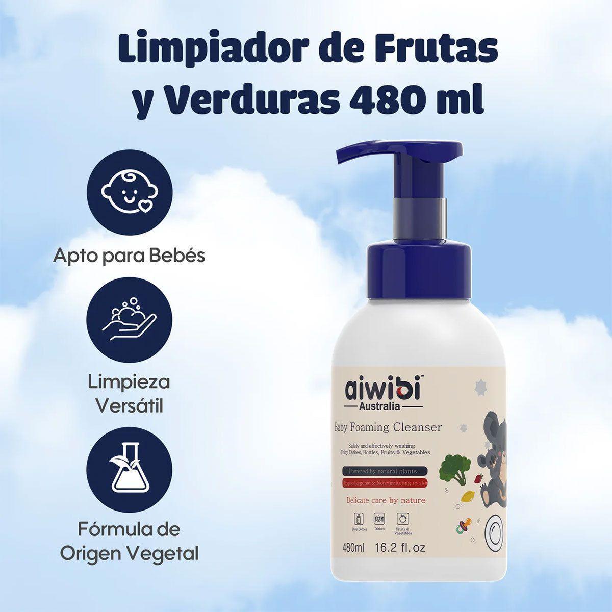 Limpiador Mamaderas Frutas Y Verduras Aiwibi 480 Ml-5