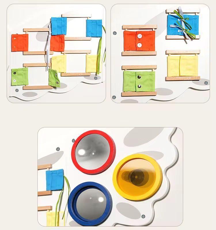 Juego Sensorial Madera Ni o Panel Pared Buho Did ctico-4