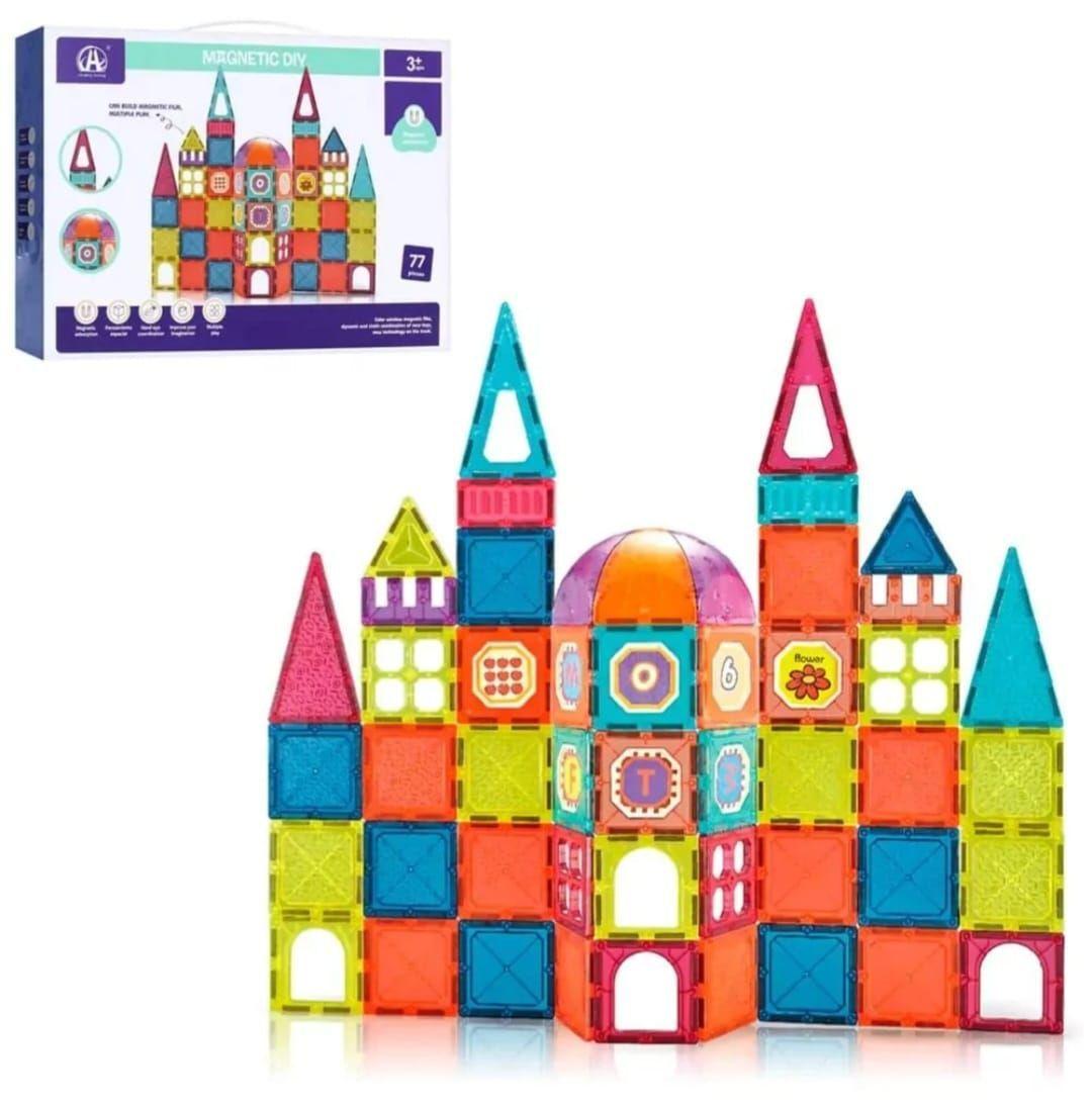 Set De Construccion Magnetico Bloques Juegos Niños-1