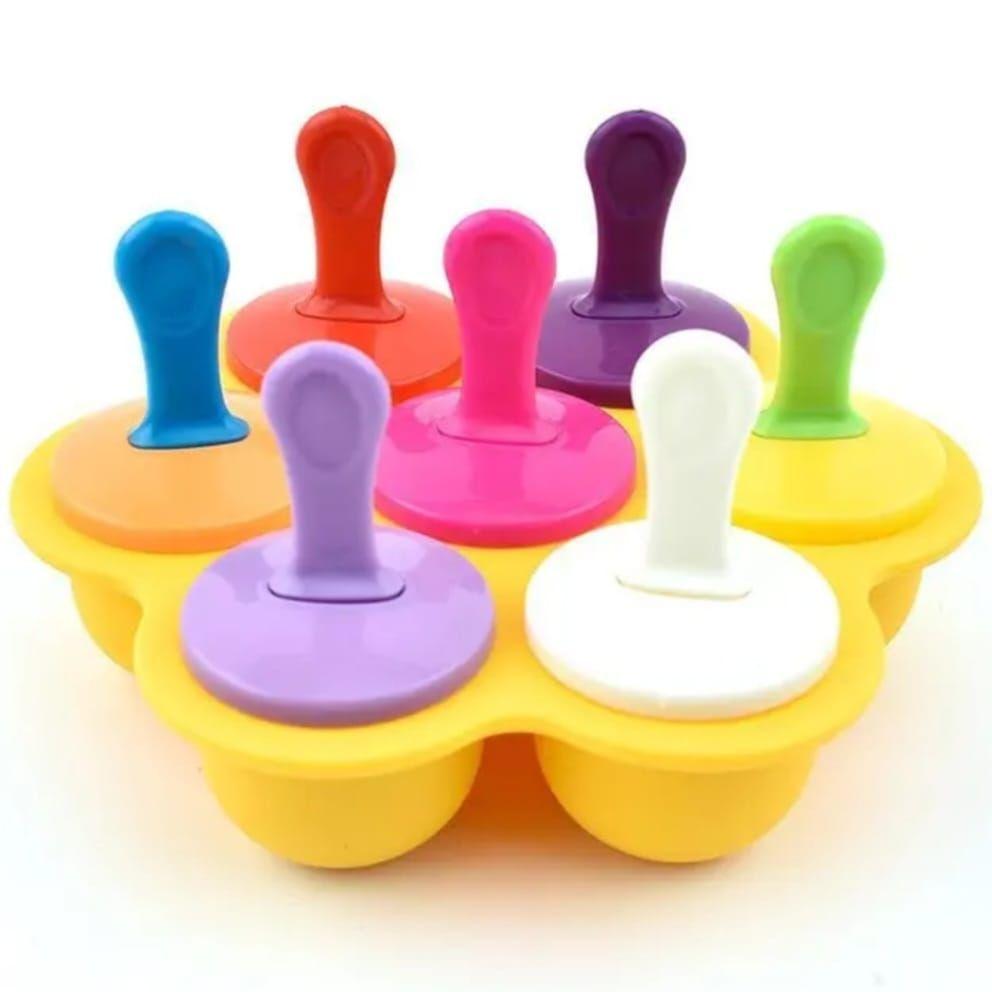 Moldes De Silicona Para Helados Bebe Amarillo-0