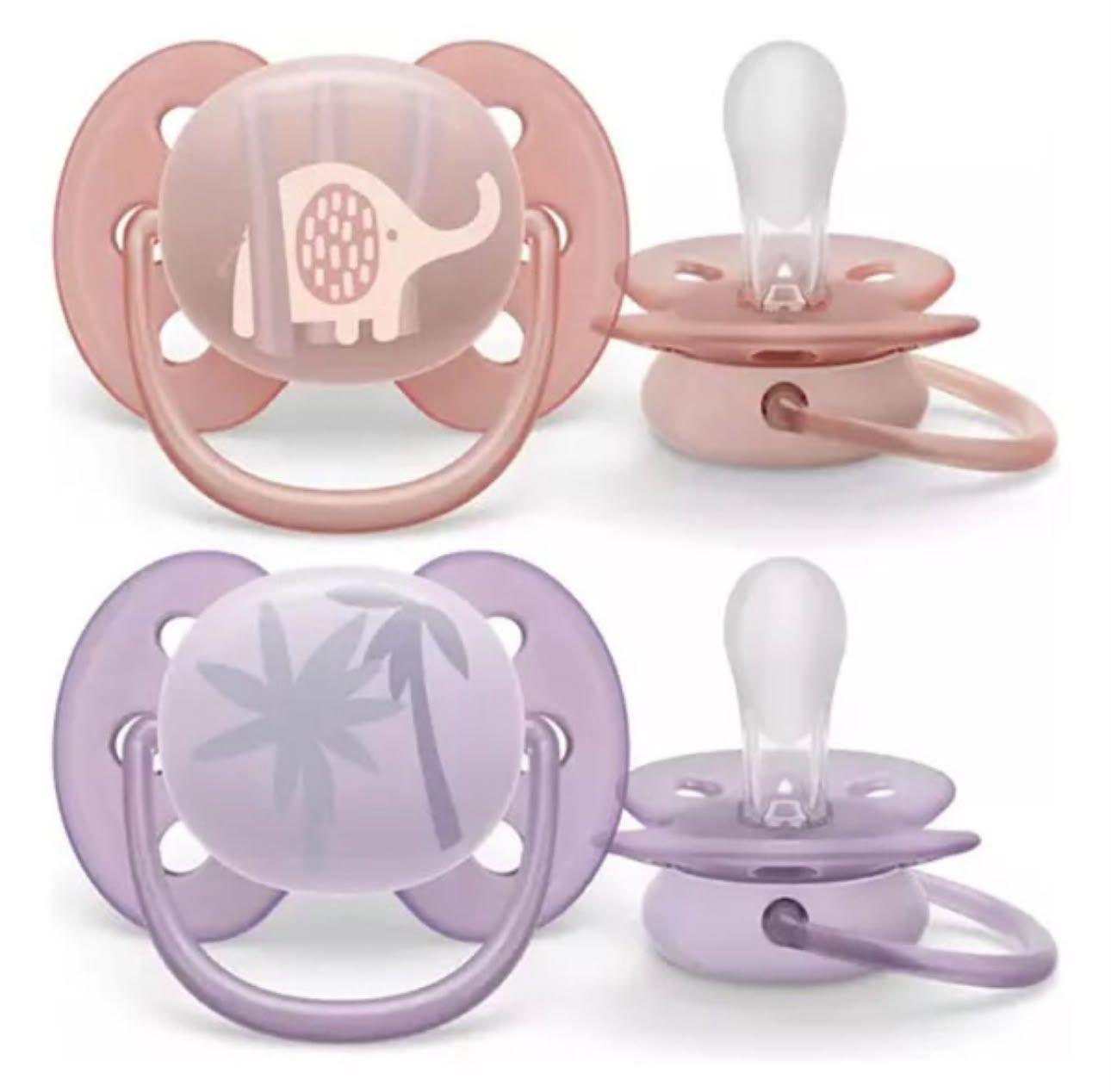 Chupete Ultra Soft 0 a 6 Meses nina elefante-0