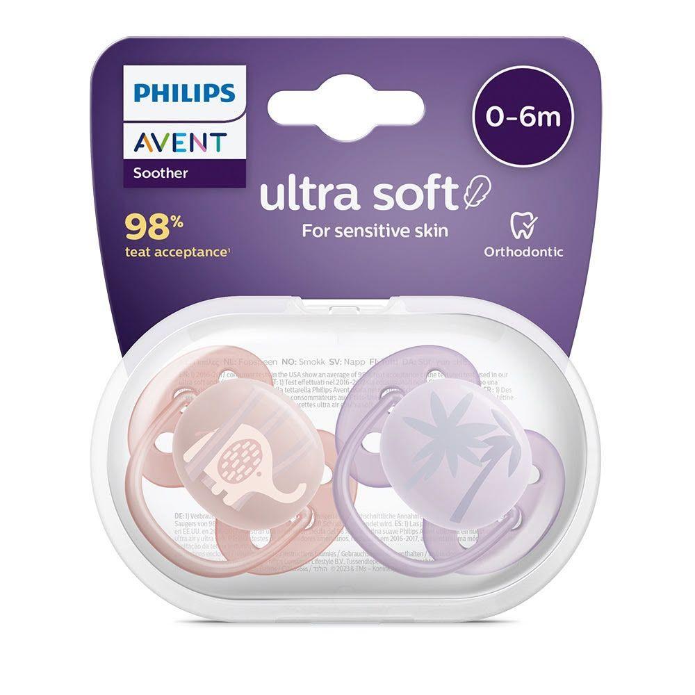 Chupete Ultra Soft 0 a 6 Meses nina elefante-1