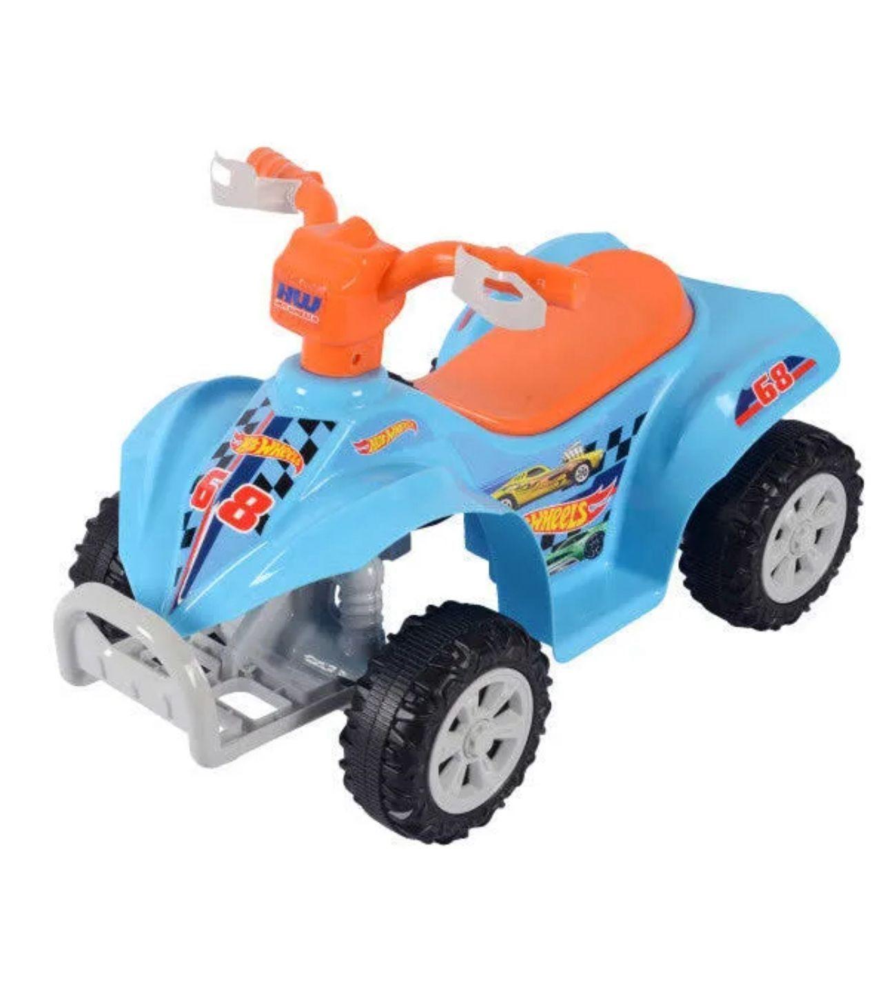 Cuatrimoto A Bater a recargable Azul Hot Wheels Ni os-2