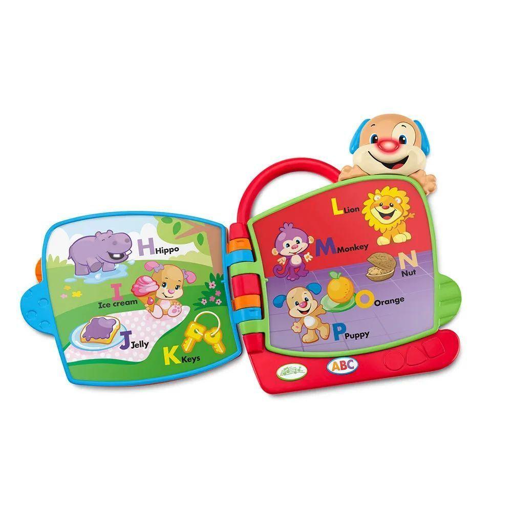 Juguete Libro Abc De Perrito Rie Y Aprende Fisher Price-1