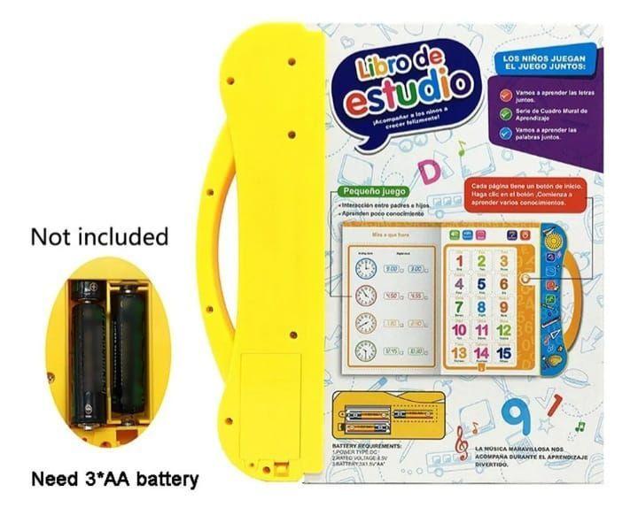 Libro Didáctico Interactivo Aprendizaje Bilingüe Para Niños-3