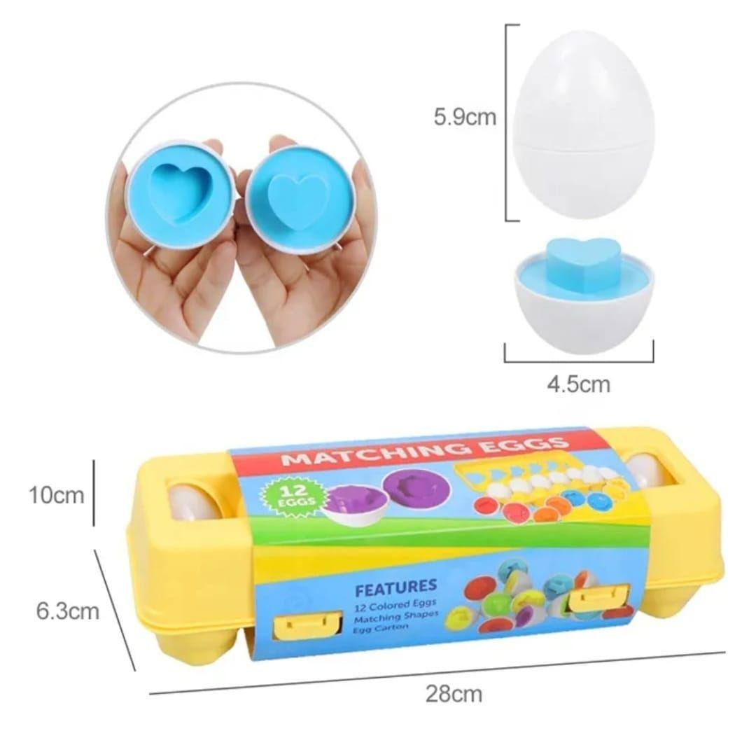 Juego Encaje Huevos Montessori Figuras Niños-5