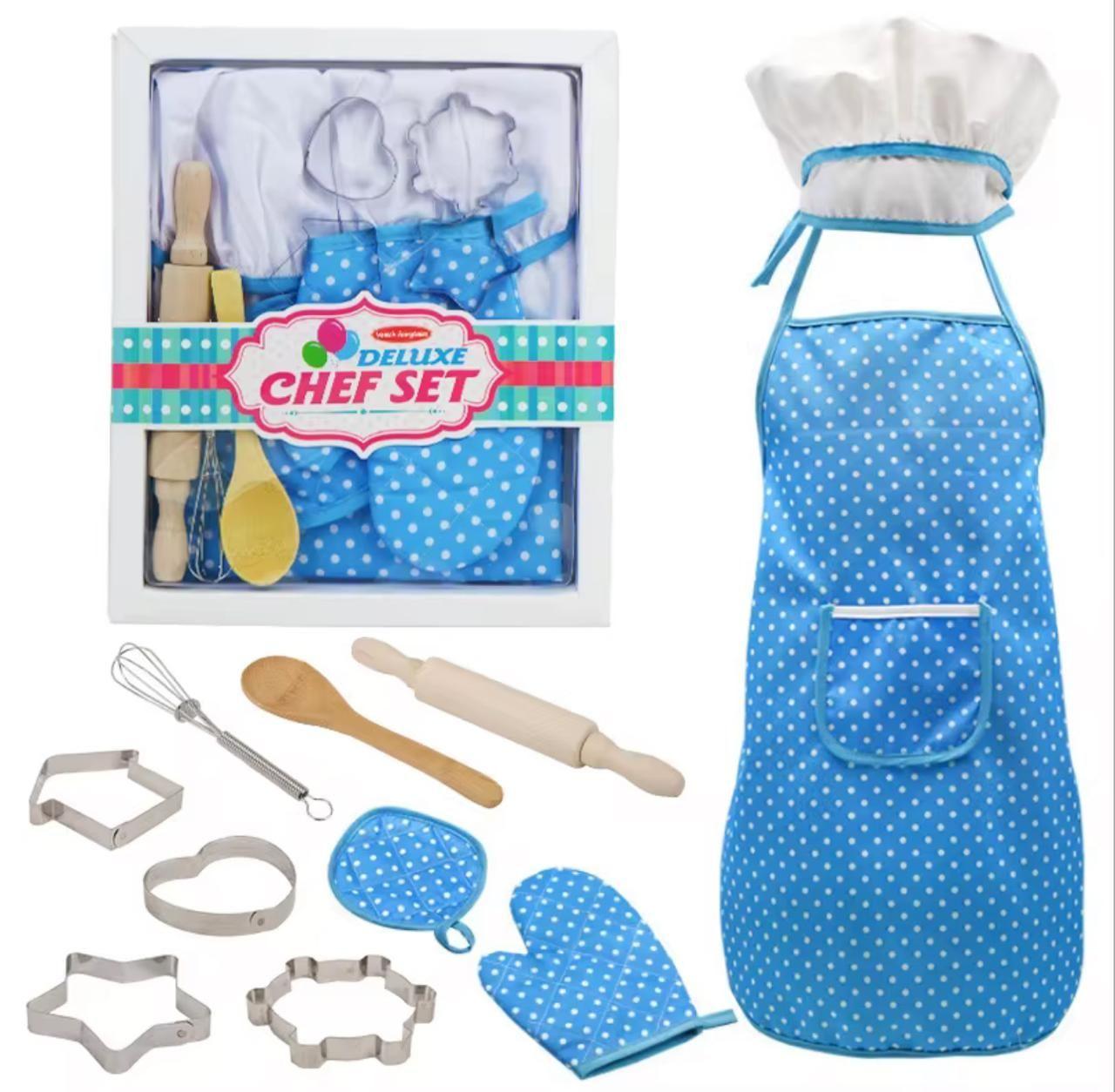 Set De Repostería Y Cocina Con Delantal Juego Niños-0
