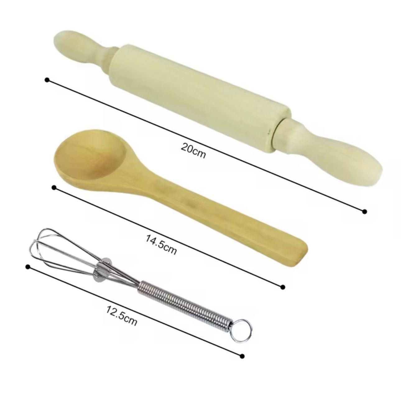 Set De Repostería Y Cocina Con Delantal Juego Niños-3