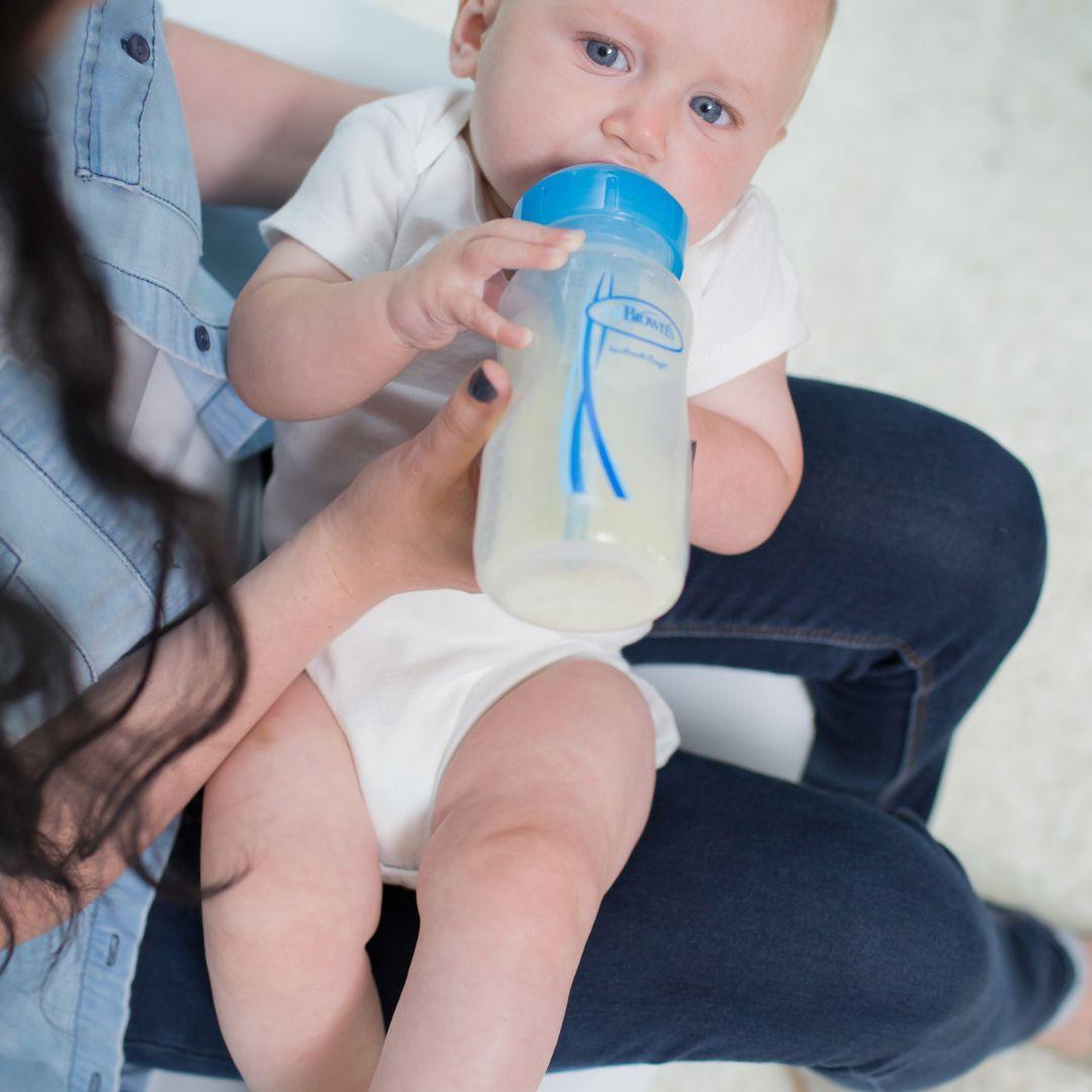 Mamadera Boca Ancha Dr Brown s Options 270ml Azul-4