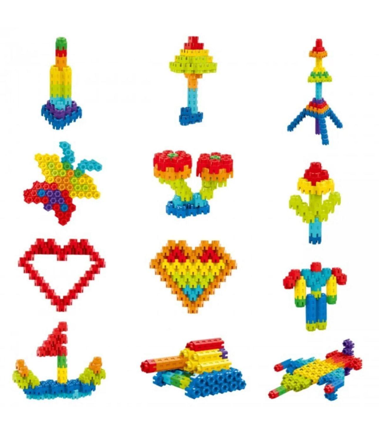 Conectores Hexagonales Juego De Construccion Didactico 300pz-2