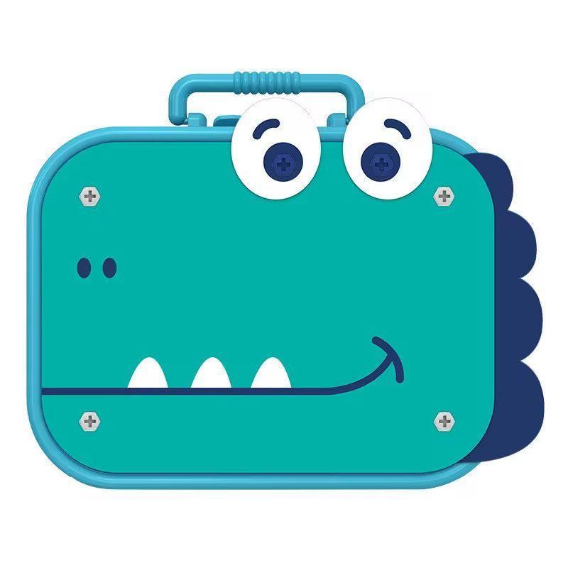 Juego Bloque De Construccion Con Taladro Electrico Dinosaurio-3