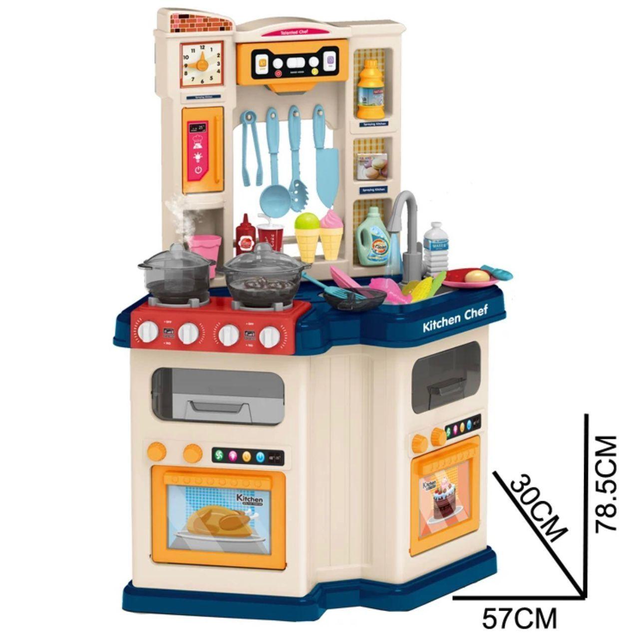 Cocina De Juguete Con Luz- Sonido- Utensilios Niños 67 Pzs-2