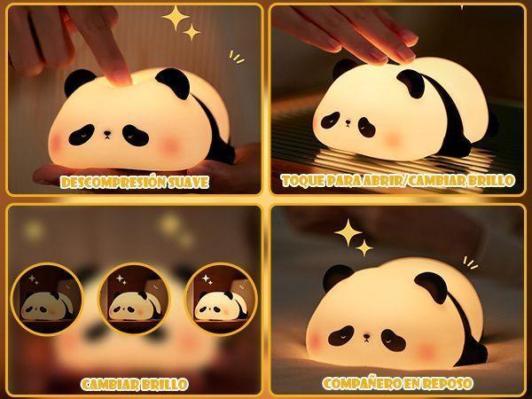 Lampara Espanta Cuco De Silicona Oso Panda Led Usb-1