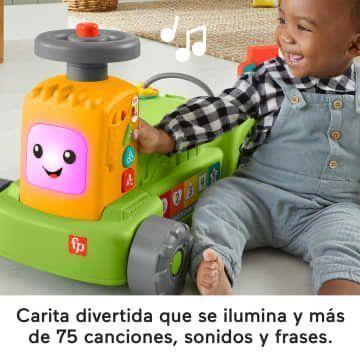 JUGUETE CORRE PASILLO PARA BEBÉ TRACTOR APRENDIZAJE 4 EN 1-4