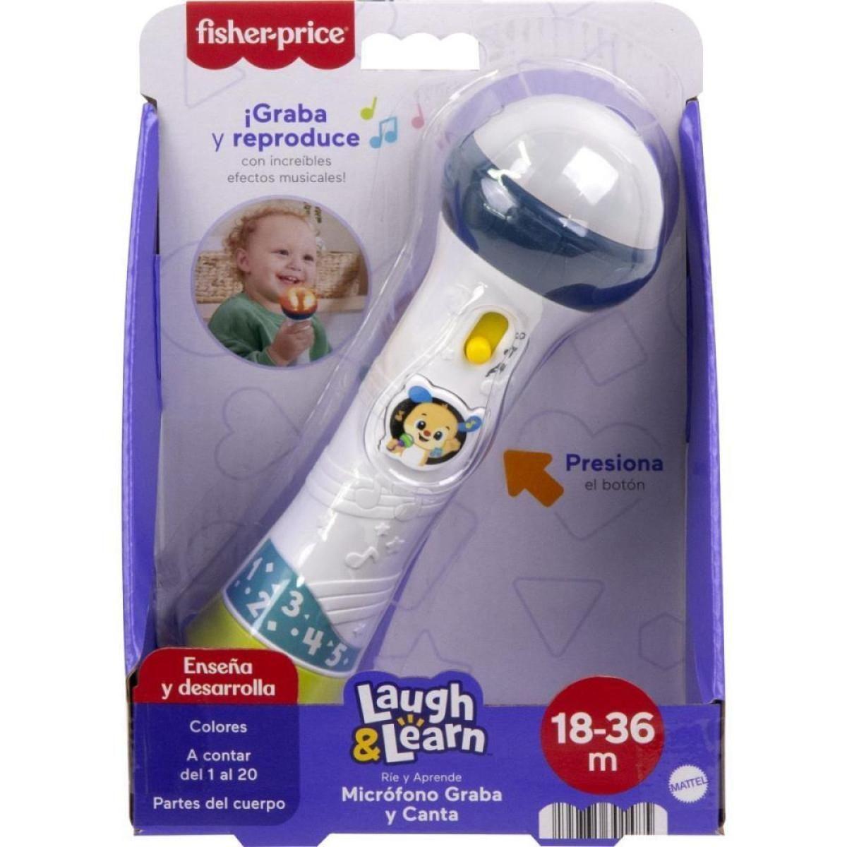 Micrófono Graba Y Canta Fisher-price Ríe Y Aprende-1