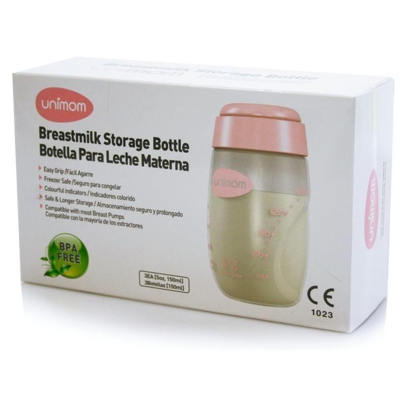 Botellas Para Almacenar Leche Materna Unimom 3 Unid X 150ml-2