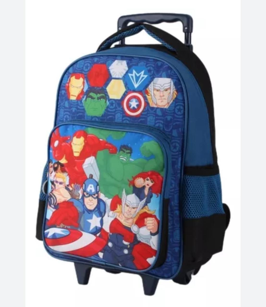 Mochila Infantil Con Rueda lonchera estuche Ni os Avenger-2